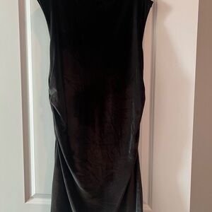 A New Day-Black Velvet Mini Dress